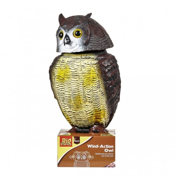 The Big Cheese Action Owl Madárriasztó Bagoly mozgó fejjel.