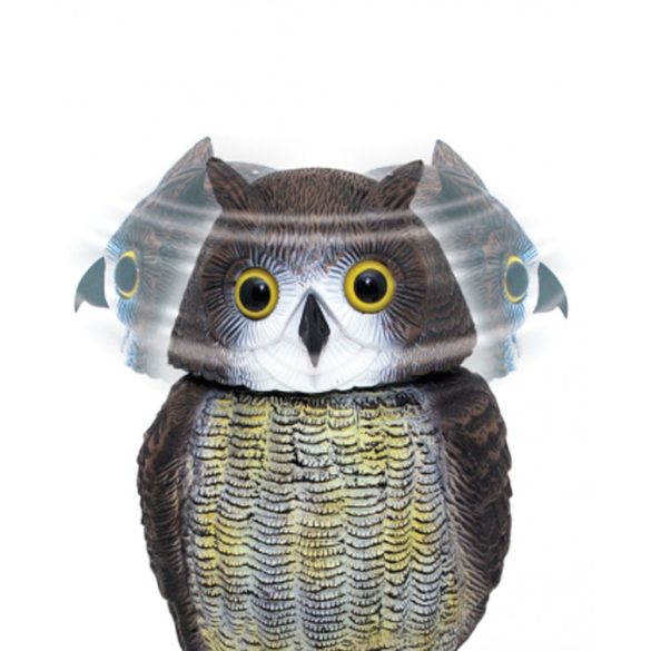 The Big Cheese Action Owl Madárriasztó Bagoly mozgó fejjel.