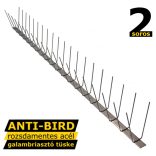 Anti-Bird 2 soros rozsdamentes acél galambriasztó tüske 1m