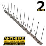 Anti-Bird 2 soros rozsdamentes acél galambriasztó tüske 50cm